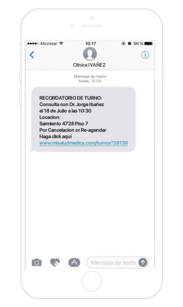 Confirmacion de turnos