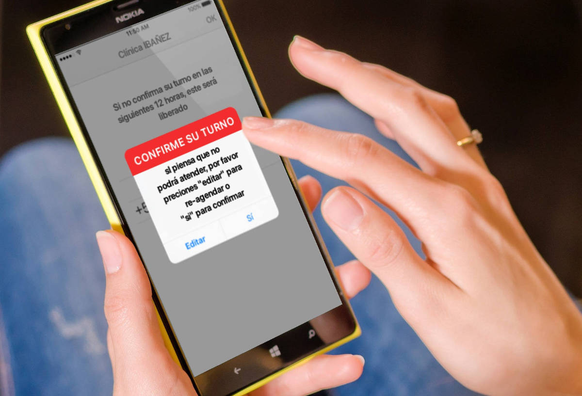 Vista de turnos online